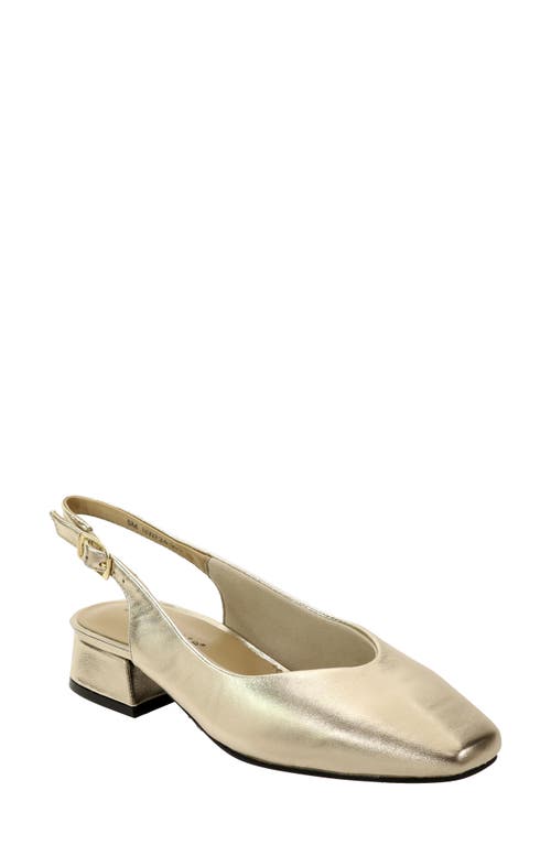 David Tate Sugar Slingback Pump In Platinum