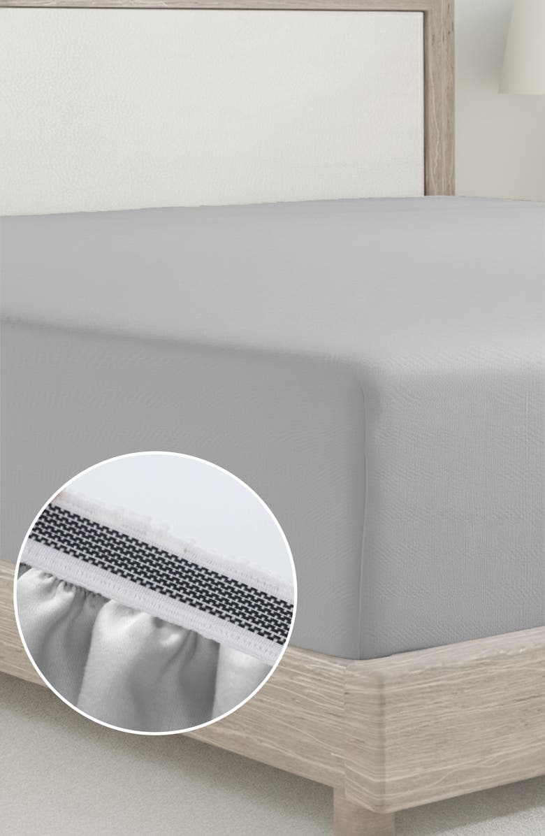 CALIFORNIA DESIGN DEN Signature Comfort 100% Egyptian Cotton Breatheable Percale Sheet Set, Alternate, color, Light Grey