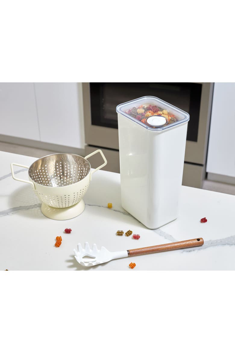 Extra Large Canister with Removable Pour Cap - Set of 2 - White, Alternate, color, White