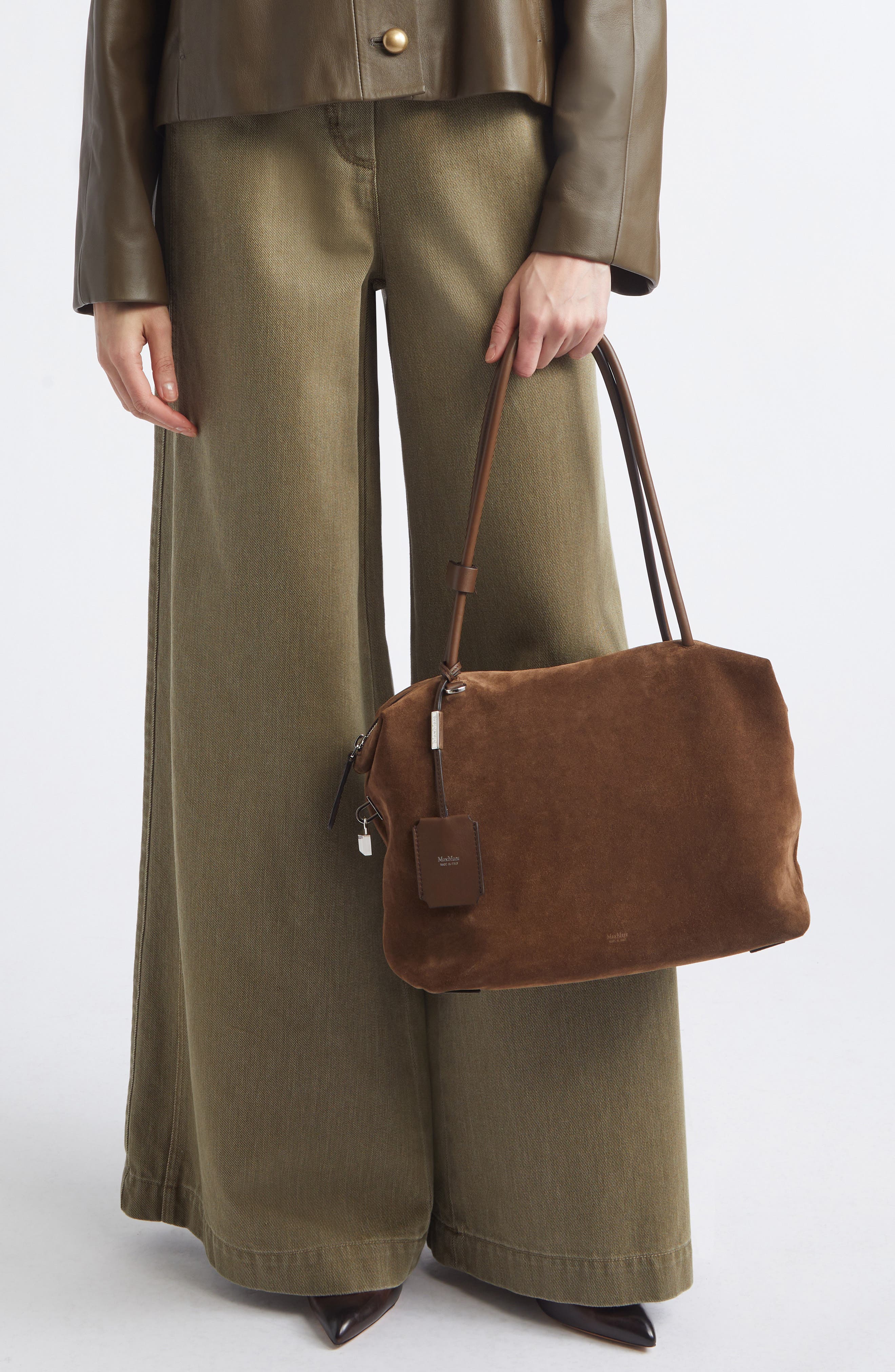 Glide Leather Crossbody Bag, Alternate, color, COCOA