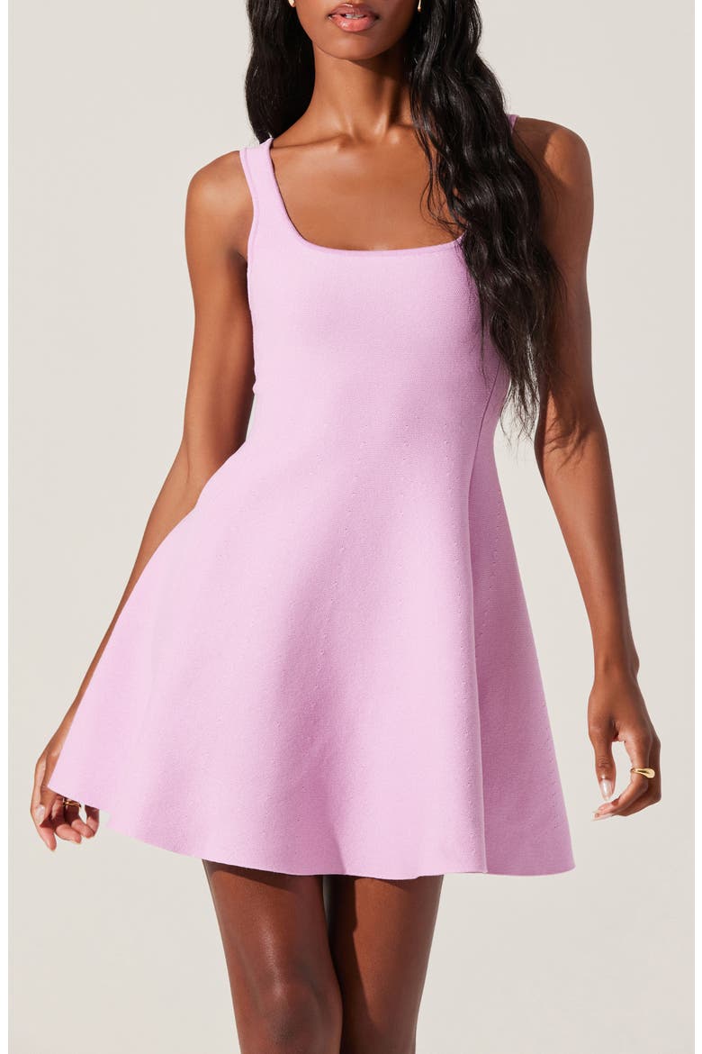 Lucile Skater Sweater Dress, Alternate, color, ORCHID PINK