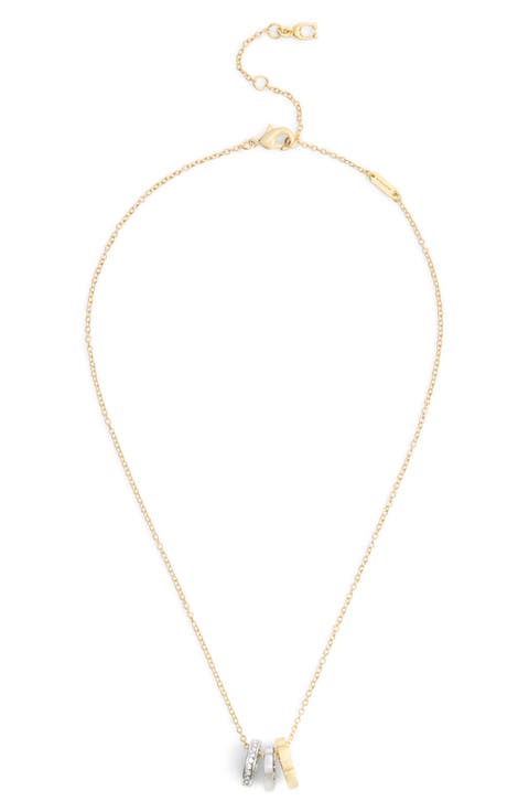 Tea Rose Rondelle Short Necklace