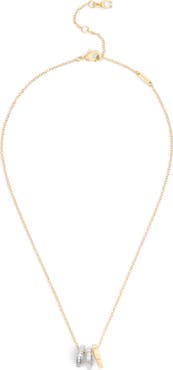COACH Tea Rose Rondelle Short Necklace