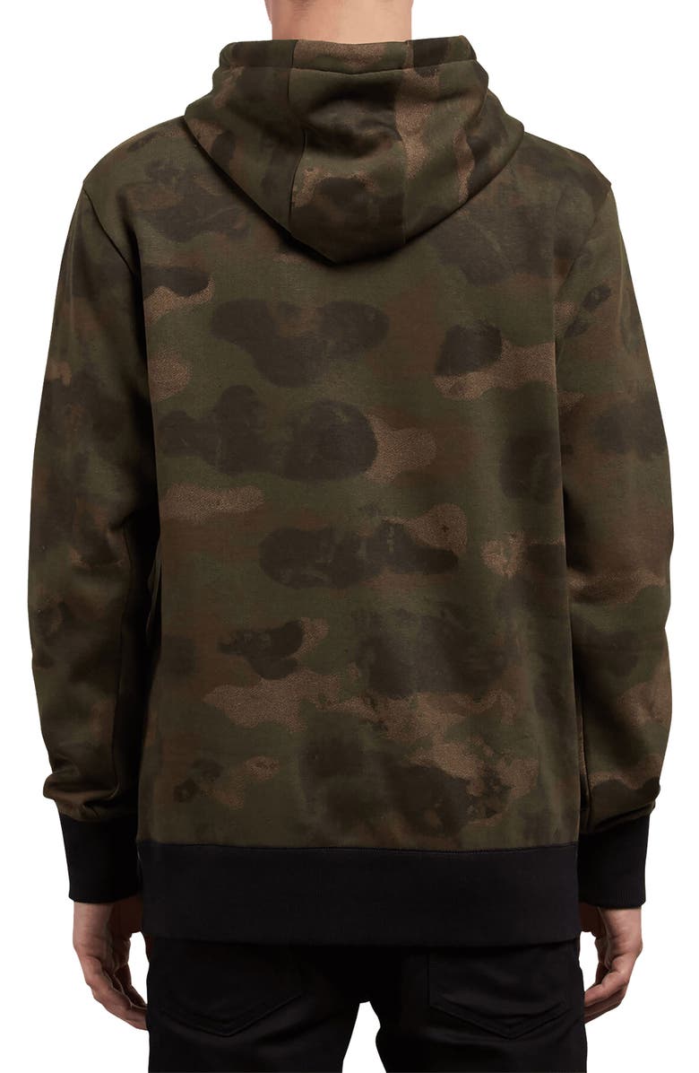 Volcom Shop Camo Hooded Sweatshirt, Alternate, color,