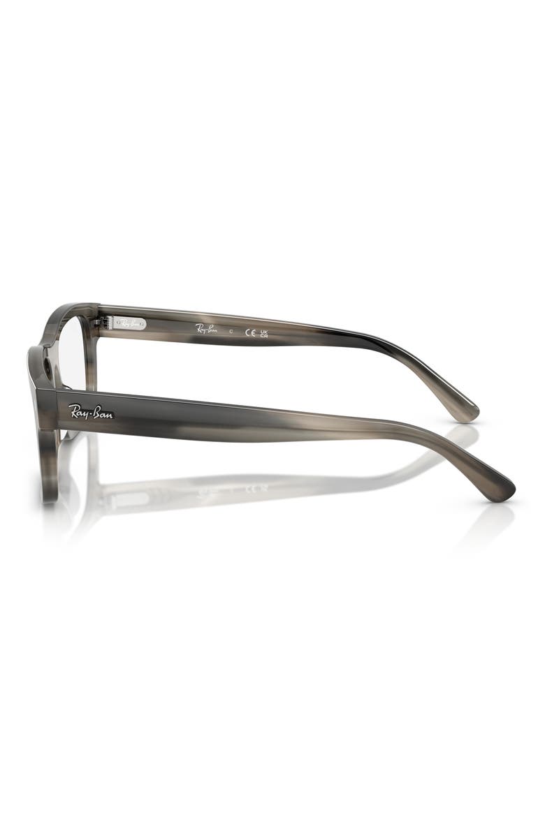 54mm Rectangular Optical Glasses, Alternate, color, HAVANA GRADIENT