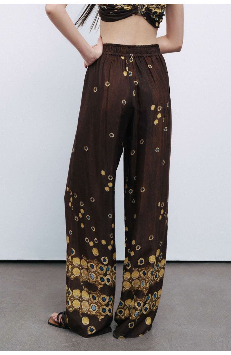 Nocturne Printed Flowing Pants, Alternate, color, 