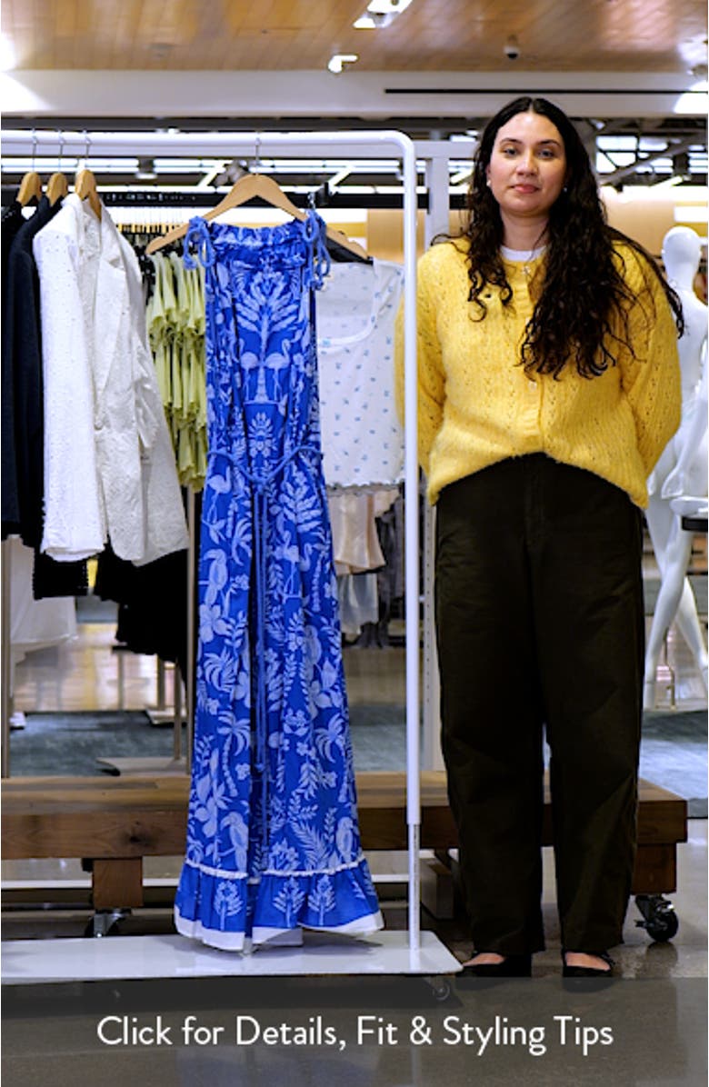 Kimana Floral Cotton Maxi Dress, sales video thumbnail