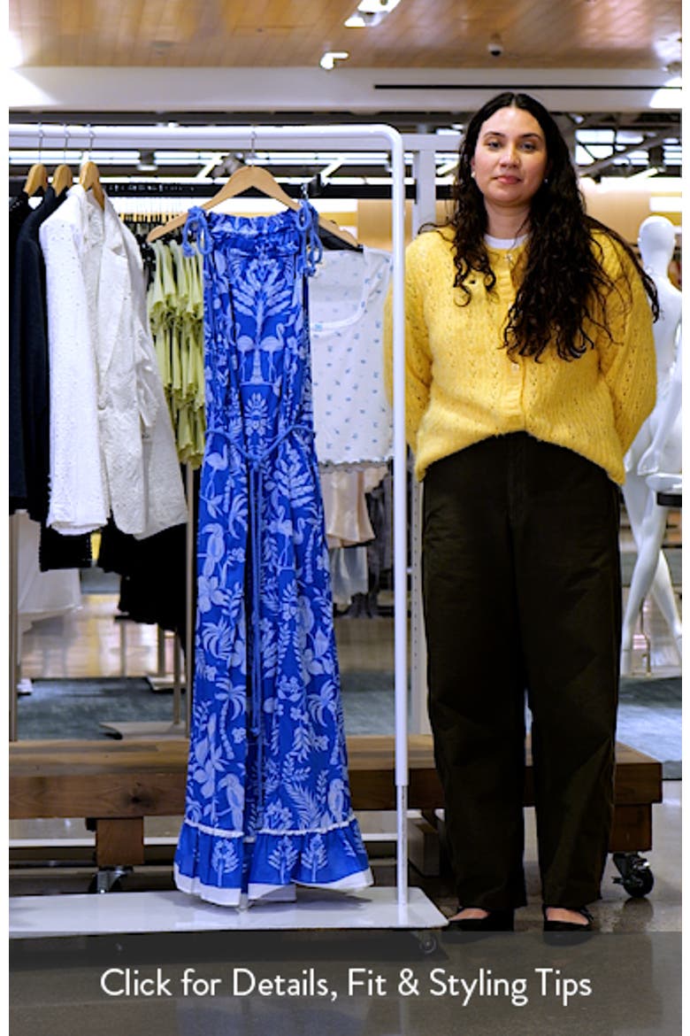 Kimana Floral Cotton Maxi Dress video