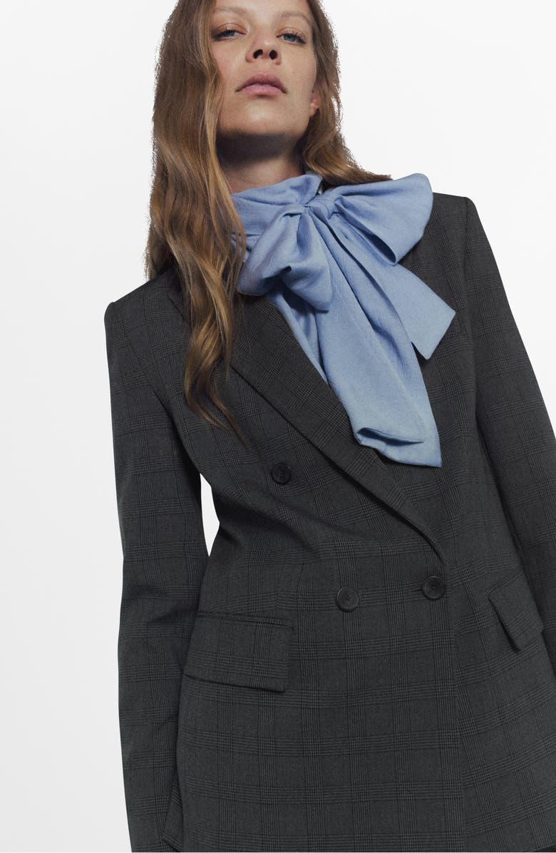 MANGO Double Breasted Blazer, Alternate, color, 