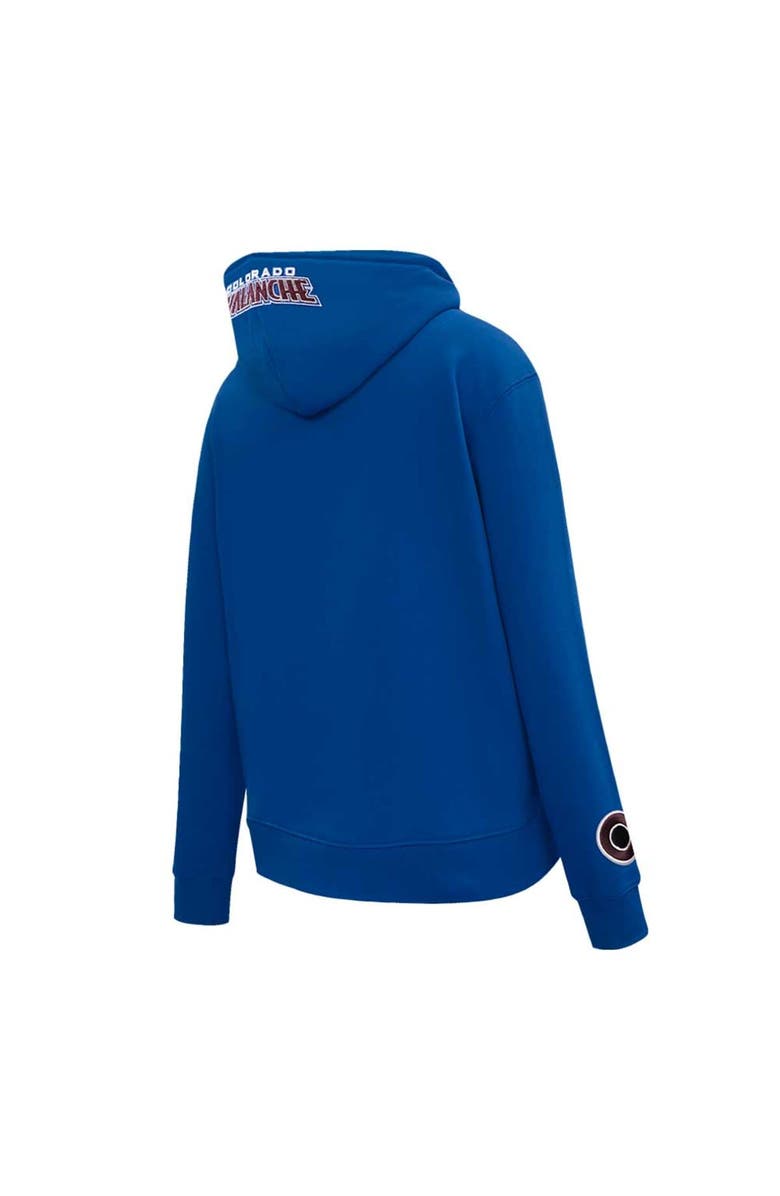 PRO STANDARD Women's Pro Standard Navy Colorado Avalanche Classic Chenille Pullover Hoodie, Alternate, color,