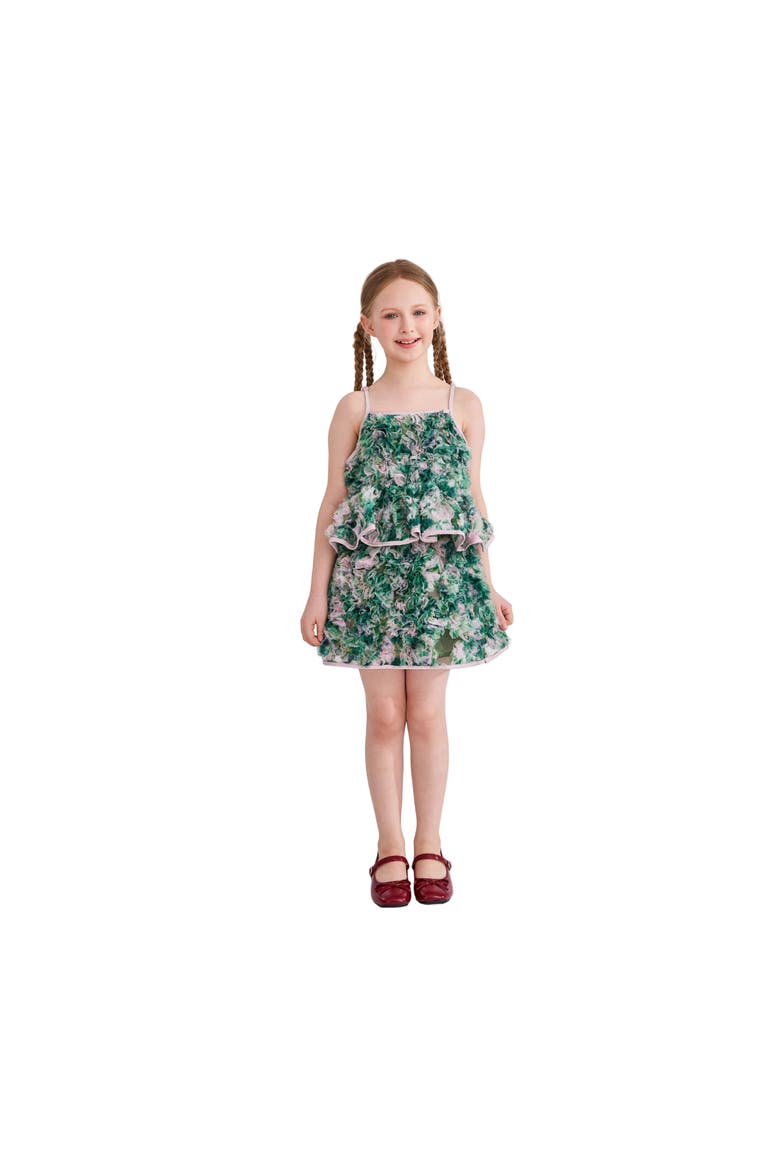 Zinnia Skirt Set, Alternate, color, Green