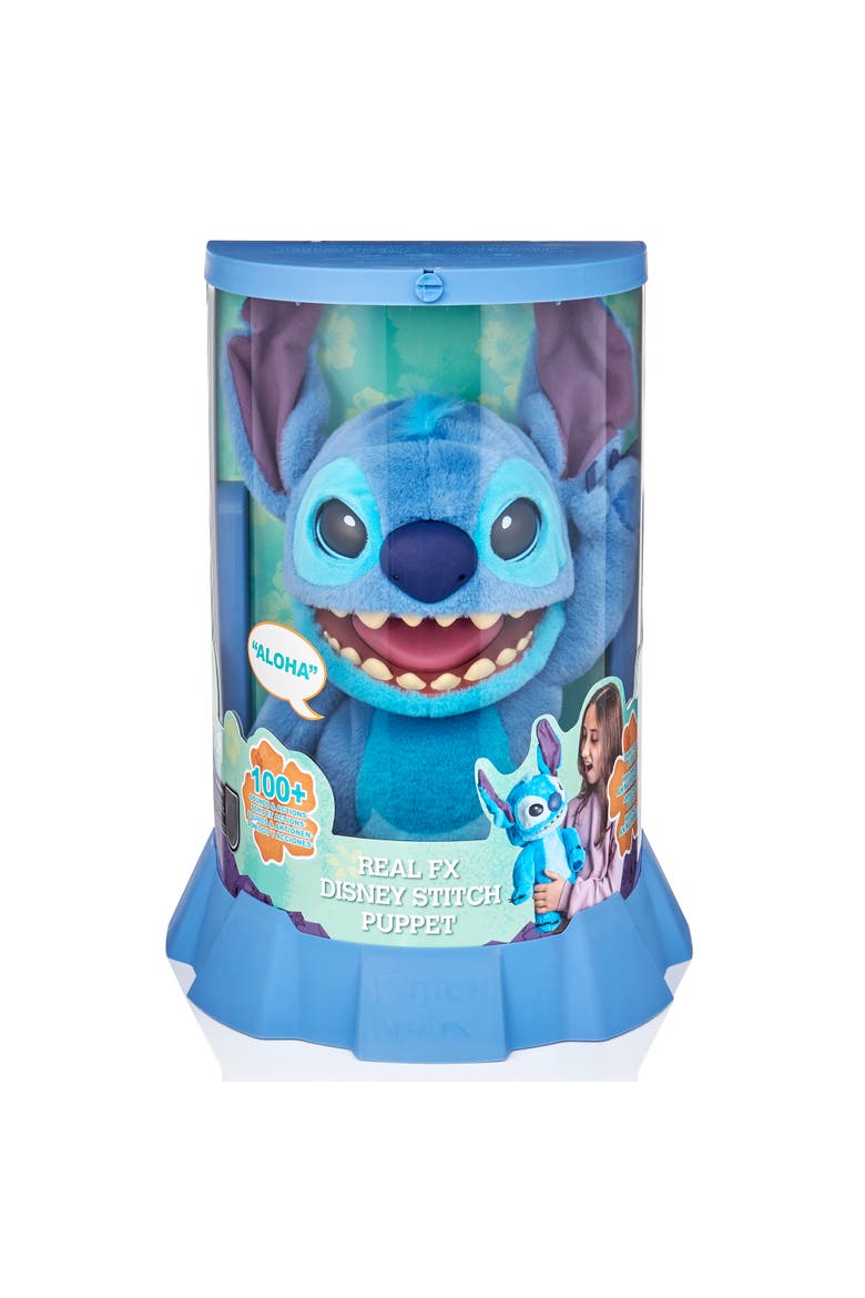 RealFX Disney Stitch Puppetronic Interactive Plush Toy by WOW! Stuff, Alternate, color, Multicolored