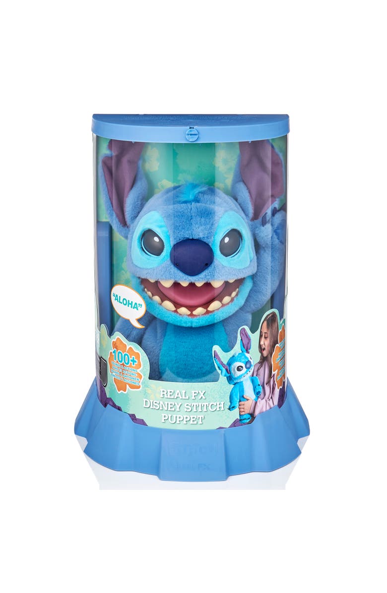 Wow!Stuff RealFX Disney Stitch Puppetronic Interactive Plush Toy by WOW! Stuff, Alternate, color, Multicolored
