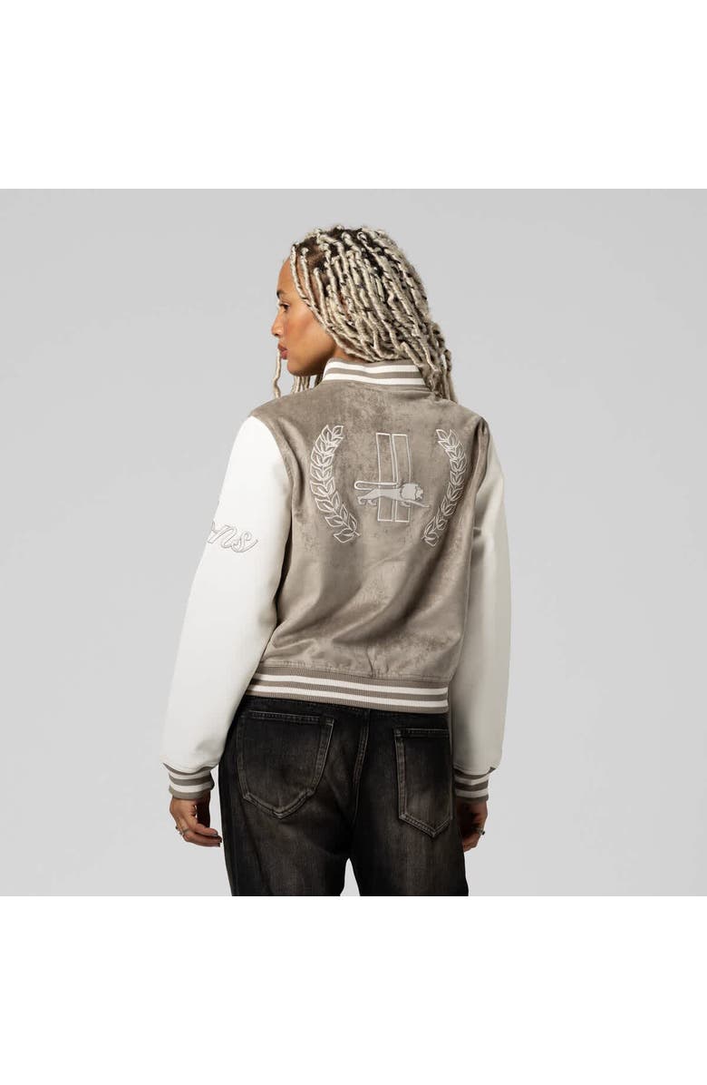 Mitchell & Ness Women's Mitchell & Ness  Tan Detroit Lions Full-Snap Varsity Jacket, Alternate, color, Tan