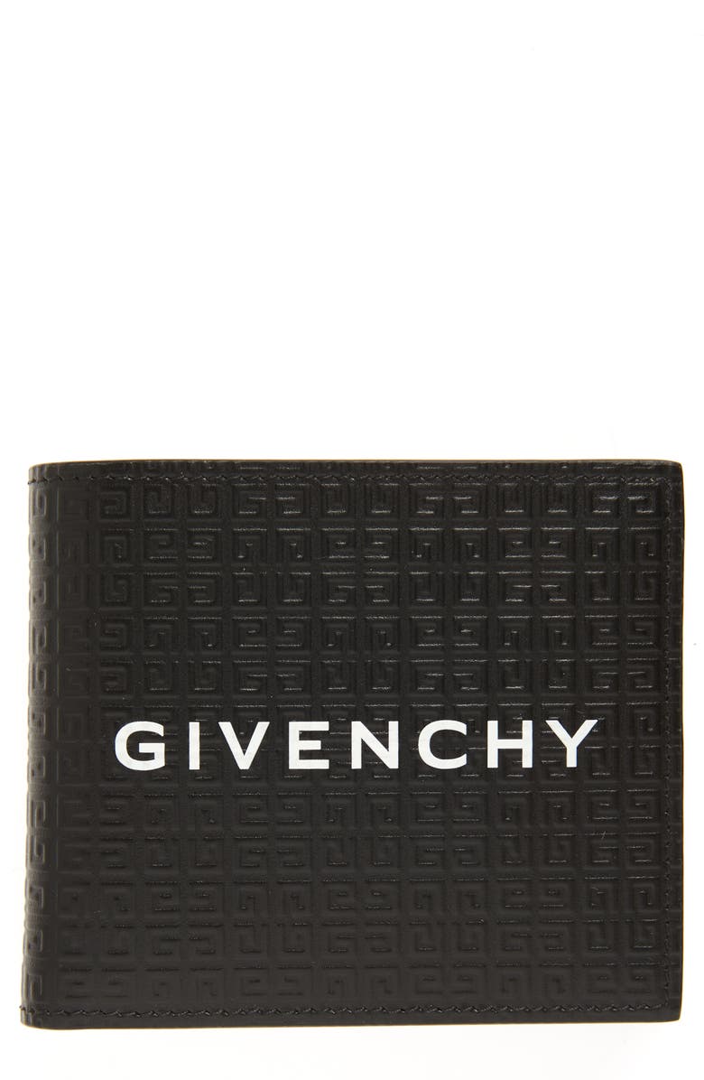 Givenchy 4G-Motif Leather Bifold Wallet, Main, color, 