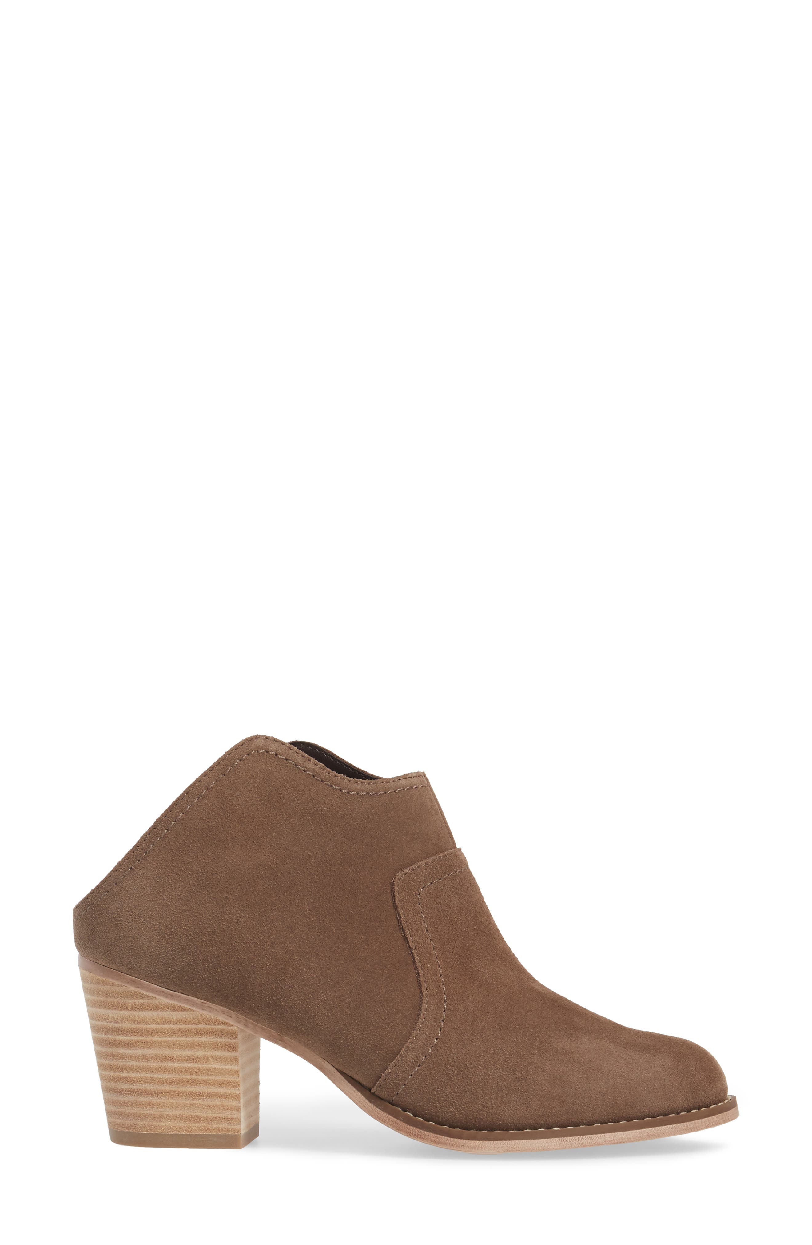 Caribou Mule Bootie, Alternate, color, DARK TAUPE
