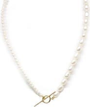 Poppy Finch Contrast Cultured Pearl & Keshi Pearl Necklace