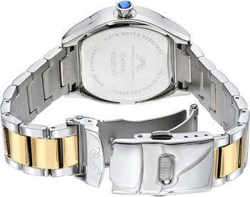 Women's Celine Two-Tone Crystal Pavé Stainless Steel Bracelet Watch, 33.5mm