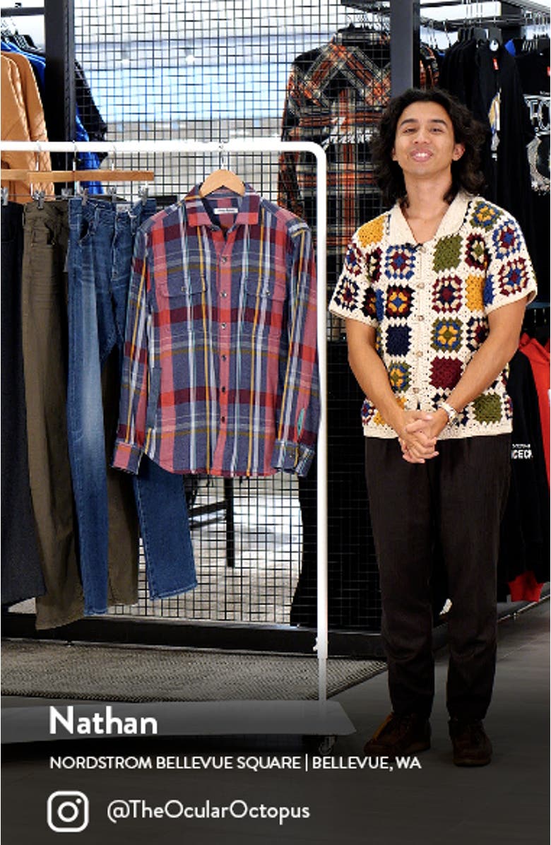 Copper Canyon Plaid Button-Up Shirt Jacket, sales video thumbnail