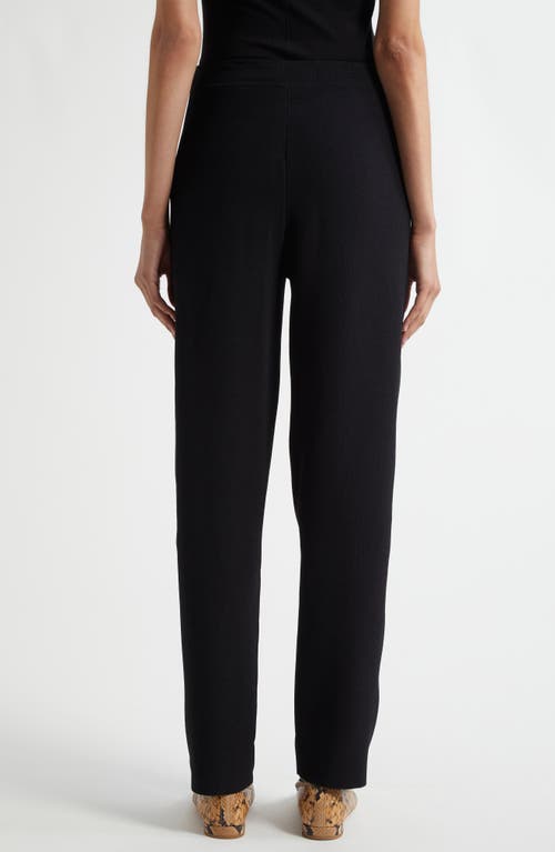 Shop Ulla Johnson Asher Straight Leg Pants In Noir