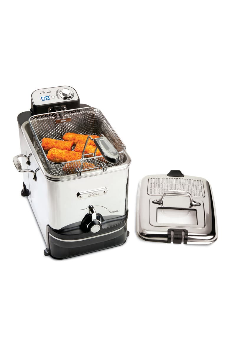 EZ Clean Pro 3.5-Liter Deep Fryer, Alternate, color, SILVER