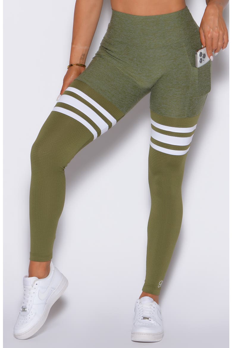 Scrunch Thigh Highs, Main, color, Lily Pad