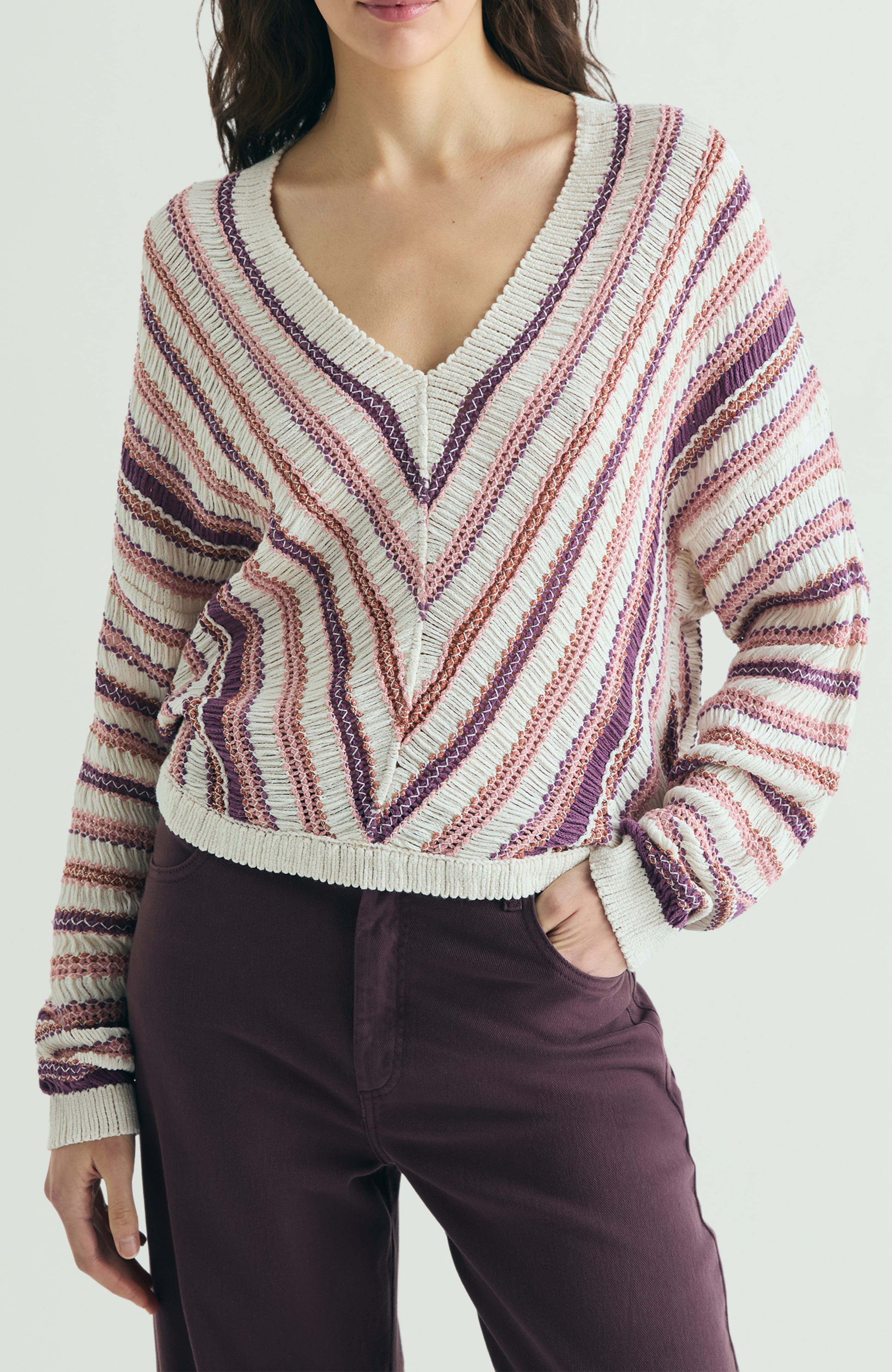 Multicolored Striped Sweater