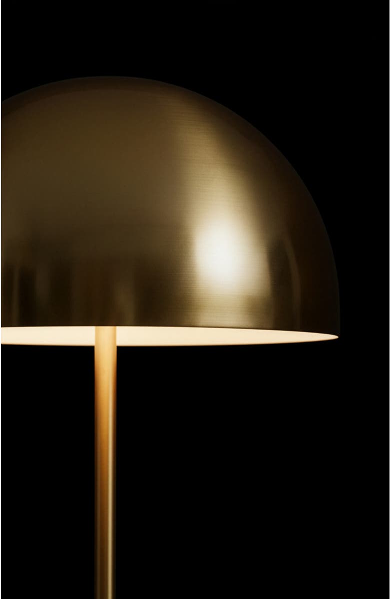 Brightech Ono 66" Gold Brass Modern Dome LED Table Lamp, Alternate, color, Brass