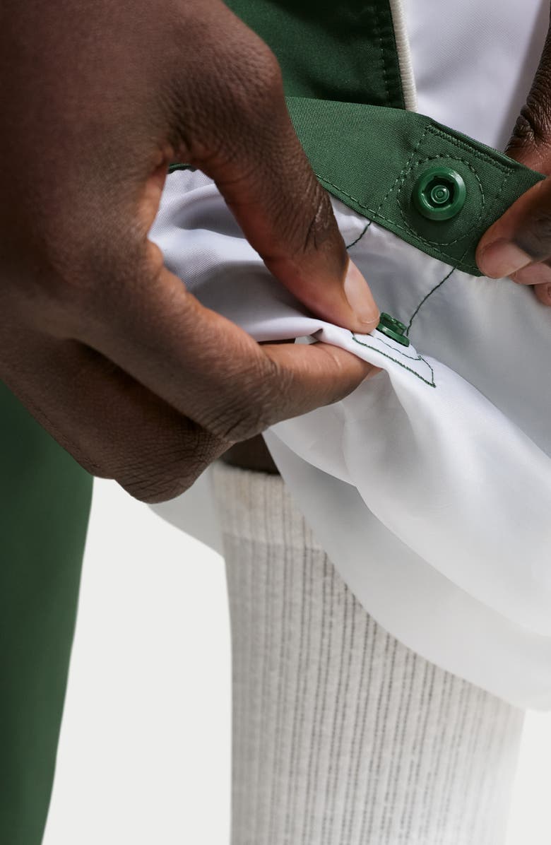 Nike Water Repellent High Waist Track Pant, Alternate, color, Fir/ Light Bone/ White/ Sail