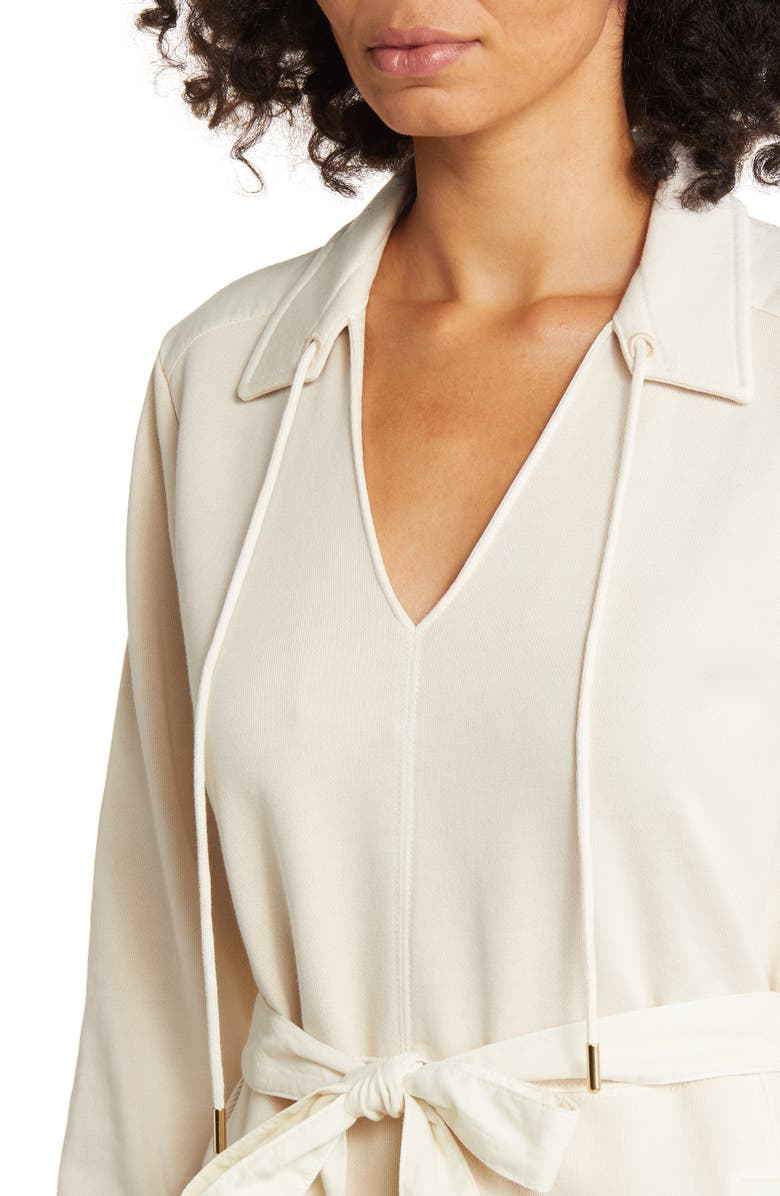 Tommy Bahama Sunray Cove Long Sleeve Tie Waist Cotton Minidress, Alternate, color,