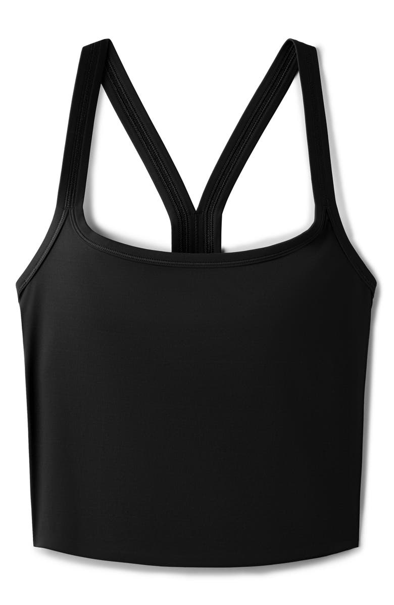 Rhone Serene Shelf Bra Crop Tank, Alternate, color, Black