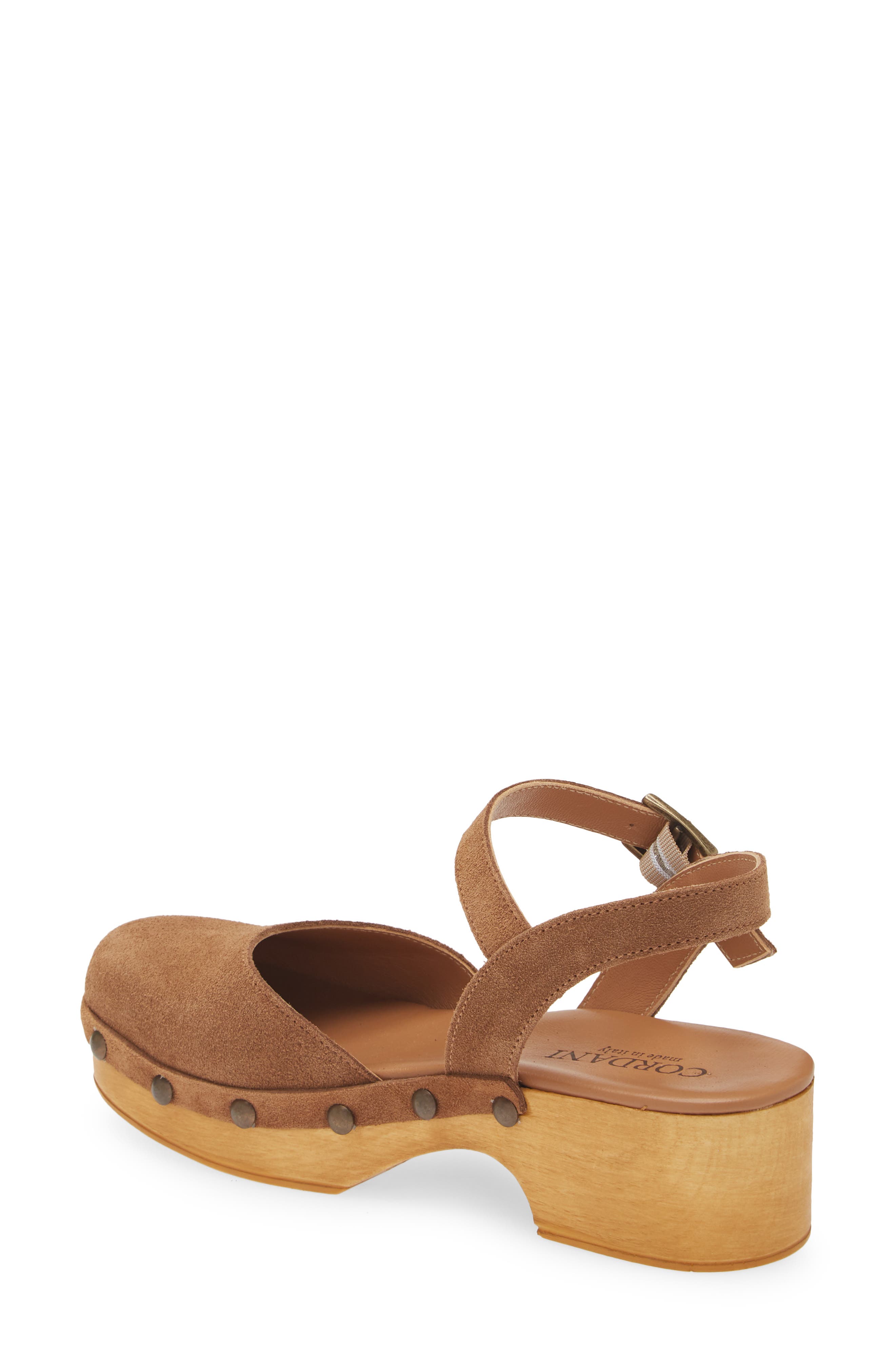 Cordani Winston Ankle Strap Platform Clog, Alternate, color, Crosta Clove