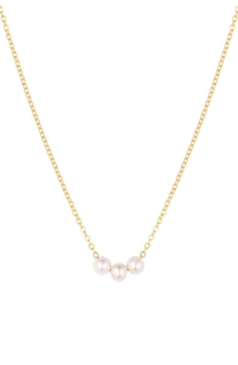 Set & Stones Caroline Pearl Necklace, Main, color, Gold