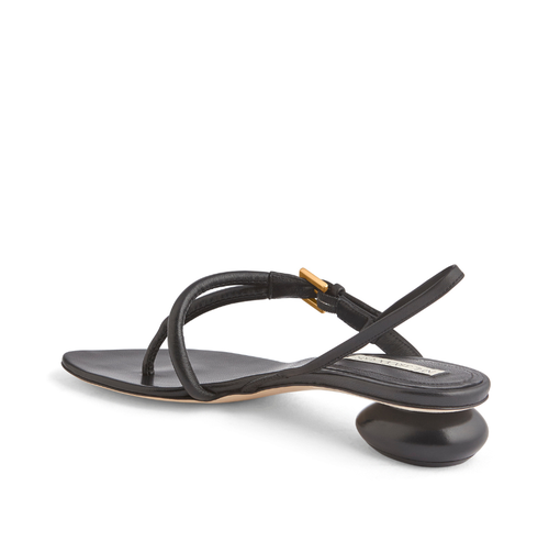 Neil J. Rodgers Eddie Sandal In Black Nappa