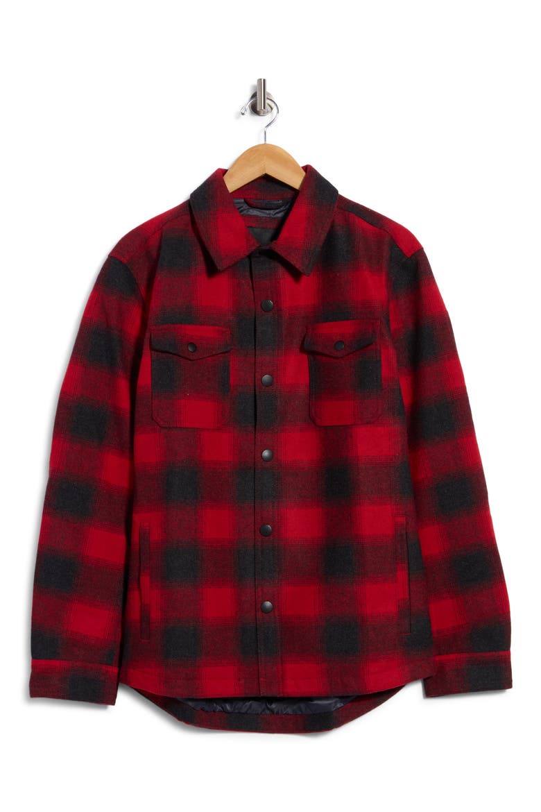 Plaid Shacket, Main, color, RED BUFFALO PLAID