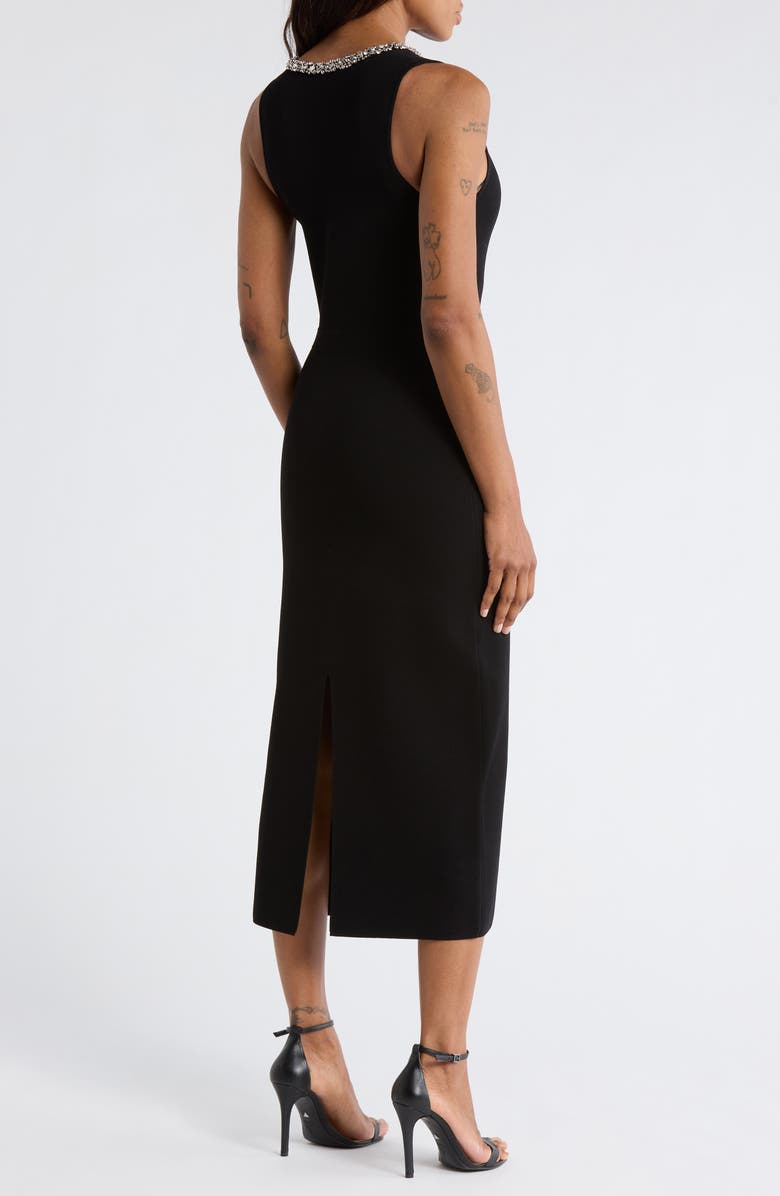 Simkhai Khari Sleeveless Midi Dress, Alternate, color, Black