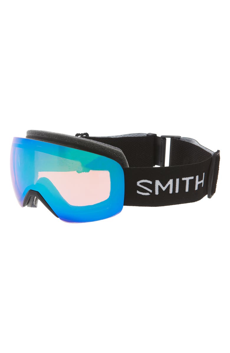 Smith Skyline 205mm ChromaPop Snow Goggles, Alternate, color, Black/ Everyday Green Mirror