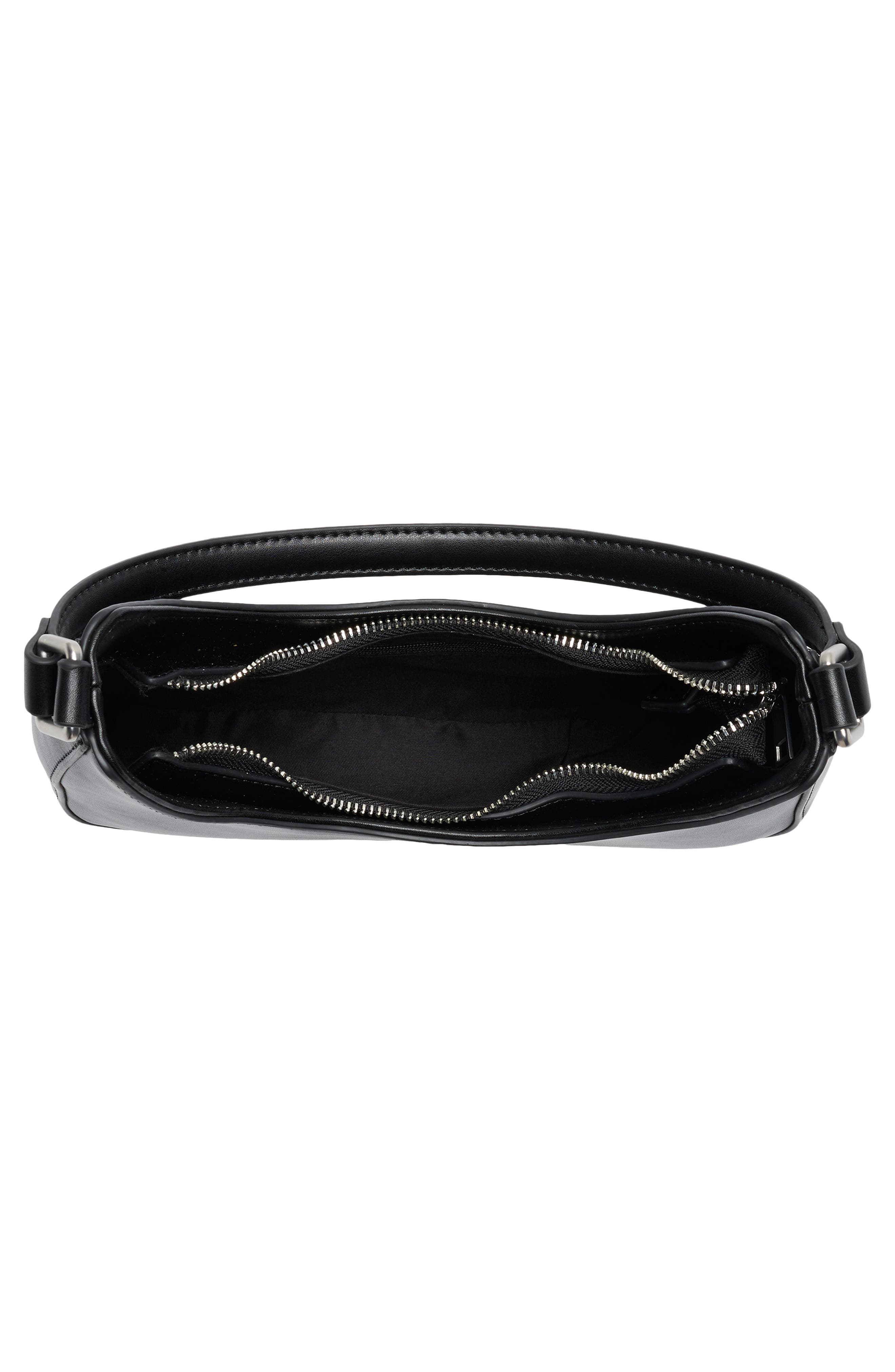 Collection XIIX Curved Shoulder Bag, Alternate, color, Black