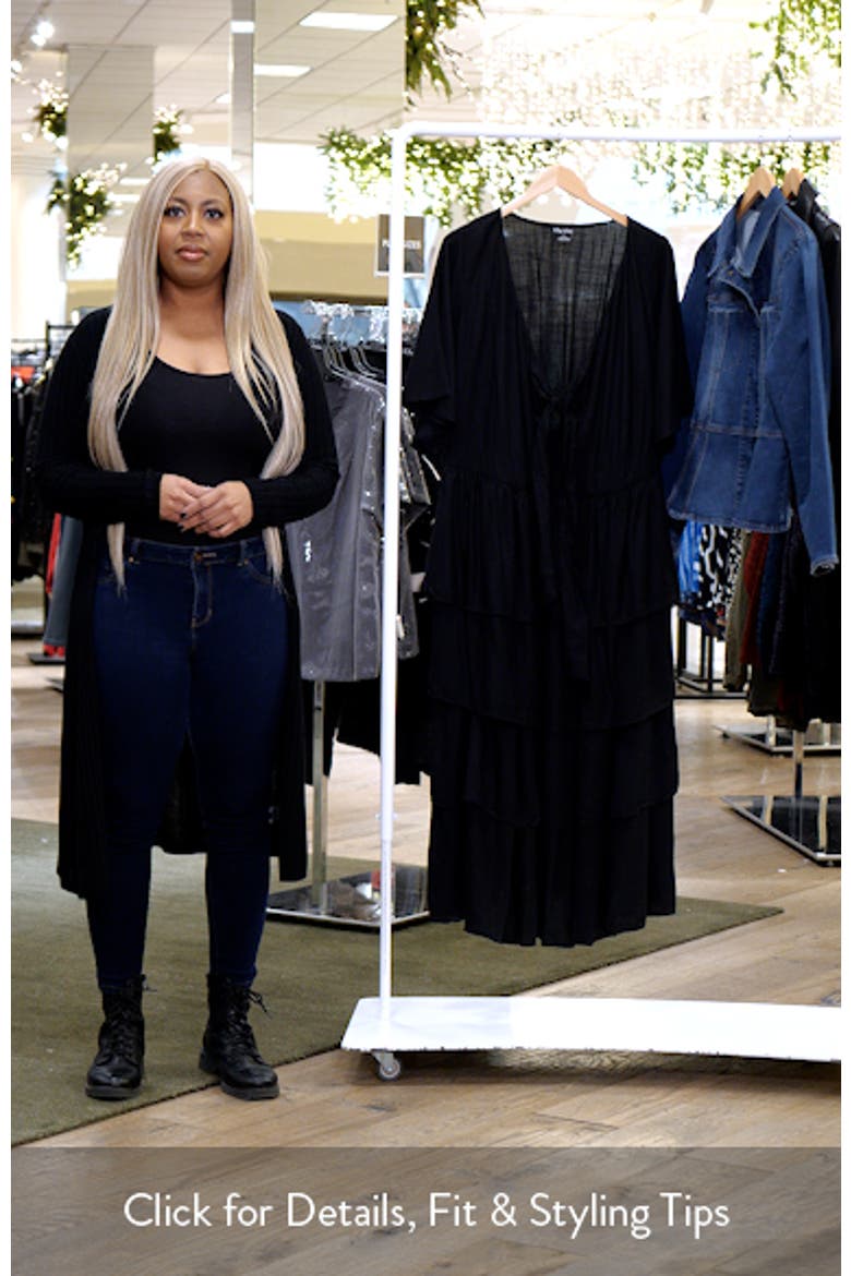 Ana Tie Front Tiered Midi Dress video