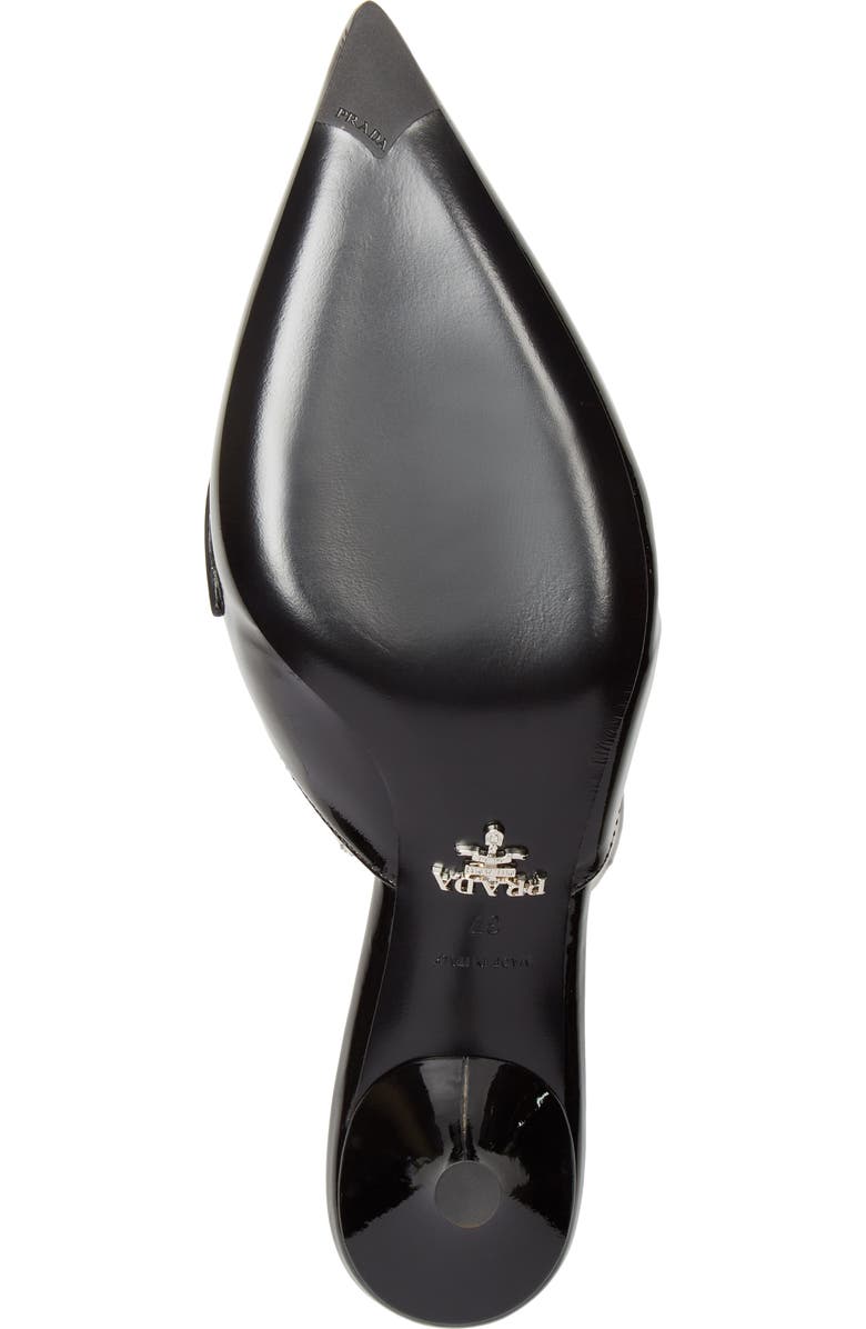 Prada Logo Pointy Toe Mule, Alternate, color,