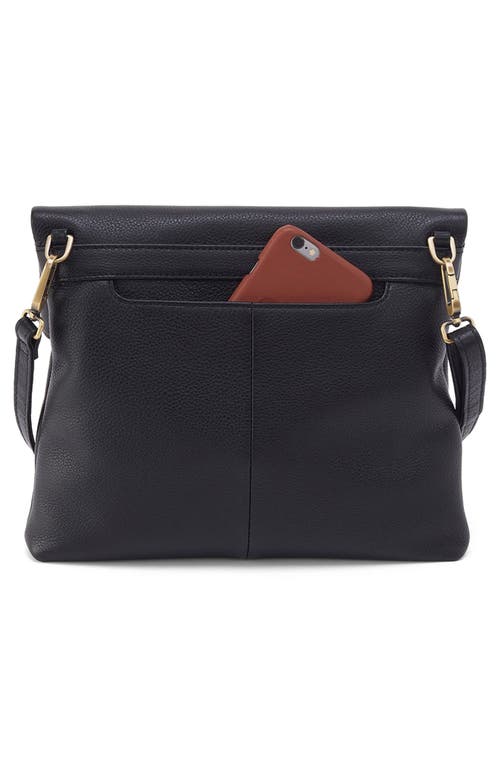 Hobo Draft Leather Crossbody Bag In Black
