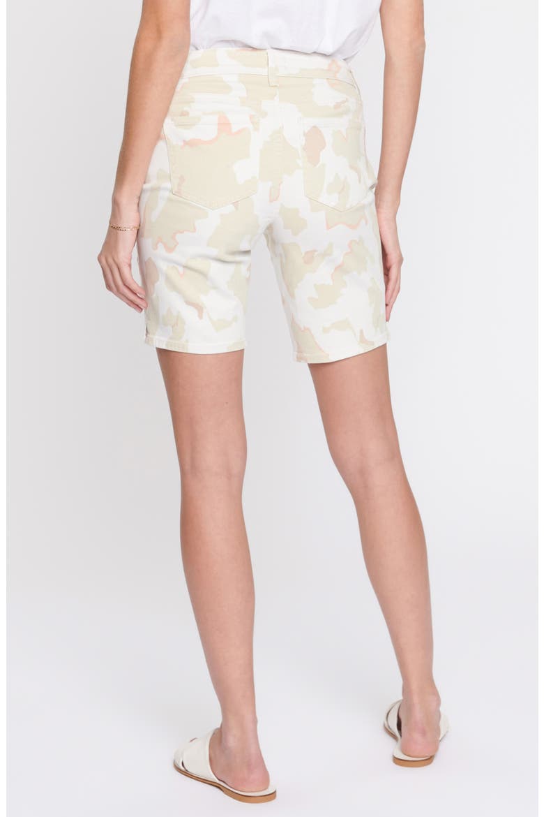 Ella Side Slit Denim Shorts, Alternate, color, ABSTRACT CAMO