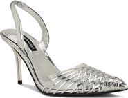 Nine West Pemma Slingback Pointed Cap Toe Pump