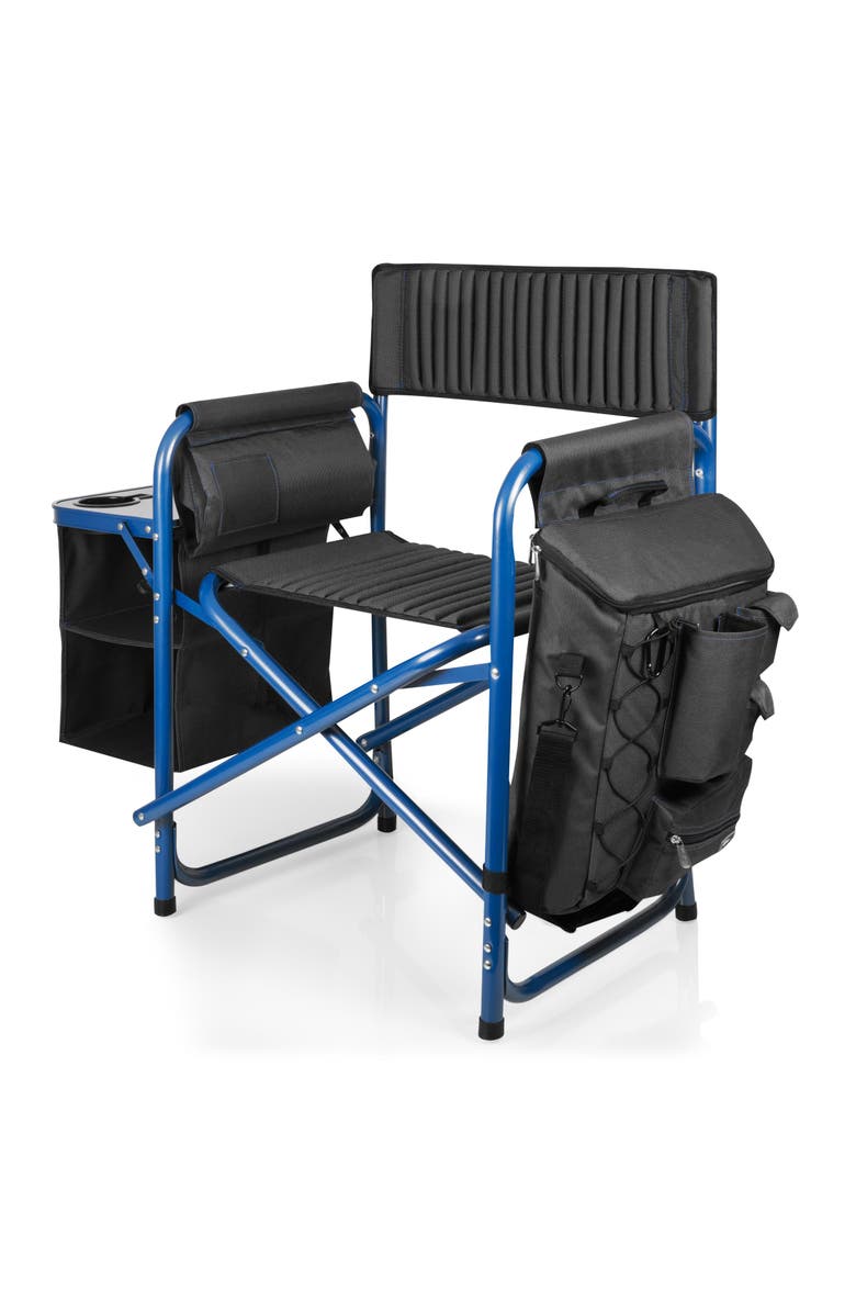 Oniva Fusion Camping Chair, Main, color, Dark Gray With Blue Accents