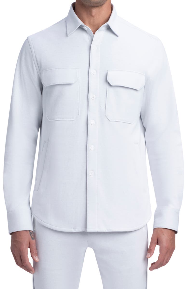 Bugatchi Comfort Stretch Shirt Jacket, Main, color,