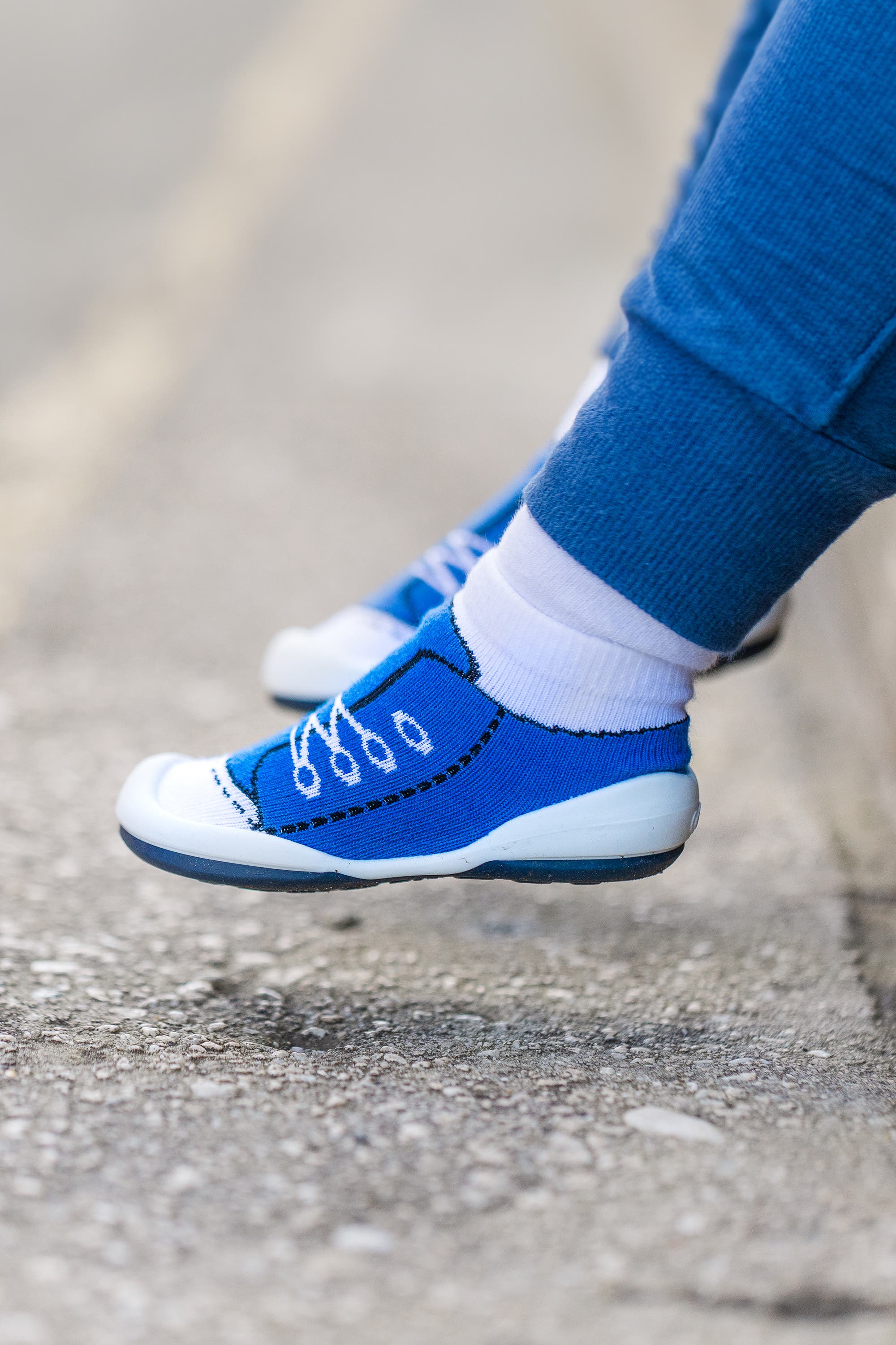 Toddler Boy Sock Shoes, Alternate, color, Blue