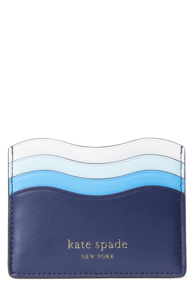 puffy wave card holder, Main, color, SQUID INK MULTI