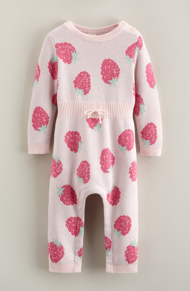 Tucker + Tate Cotton Sweater Romper, Main, color, Pink Balm Berry Toss