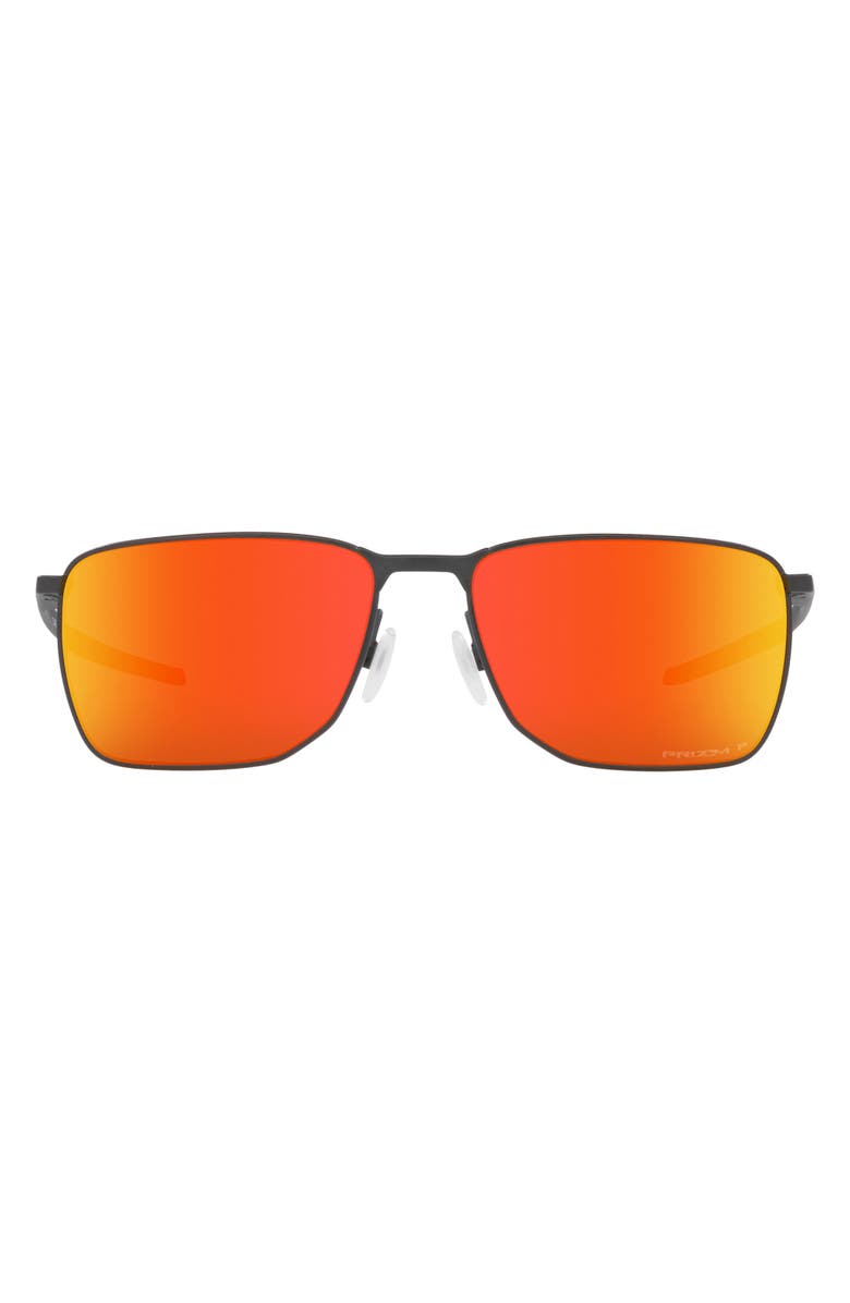 Oakley Ejector 58mm Prizm<sup>™</sup> Polarized Rectangular Sunglasses, Main, color,