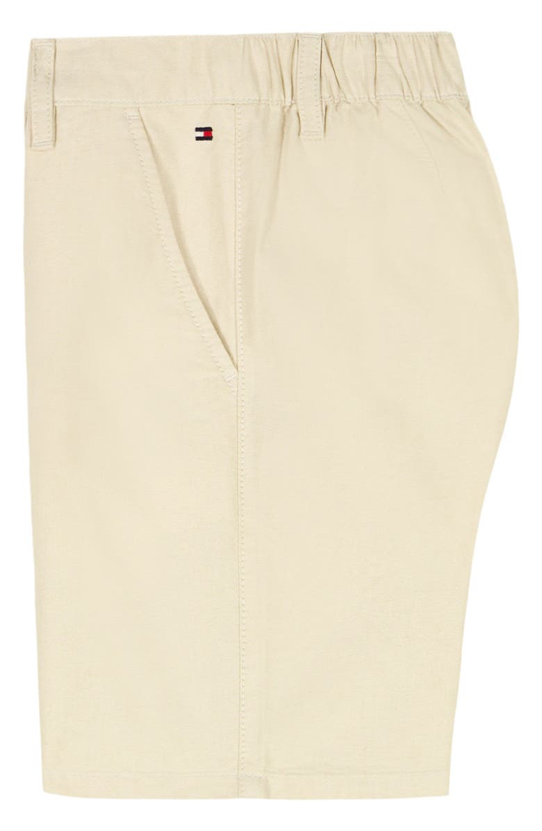 Tommy Hilfiger Kids' Flat Front Oxford Shorts, Alternate, color, Fog